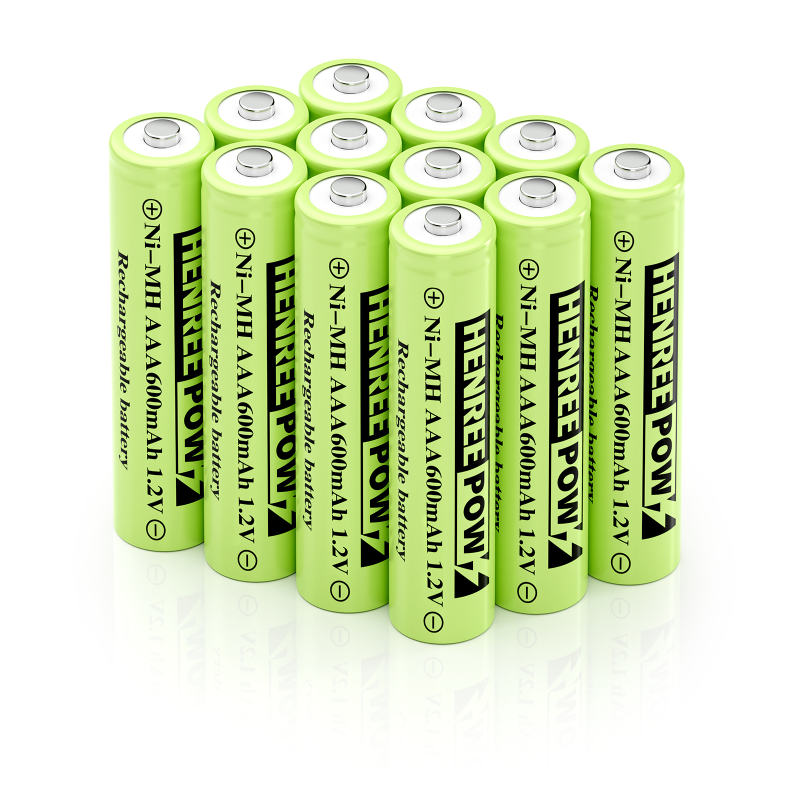 Henreepow 1.2V 600mah AA Ni-MH 충전식 배터리